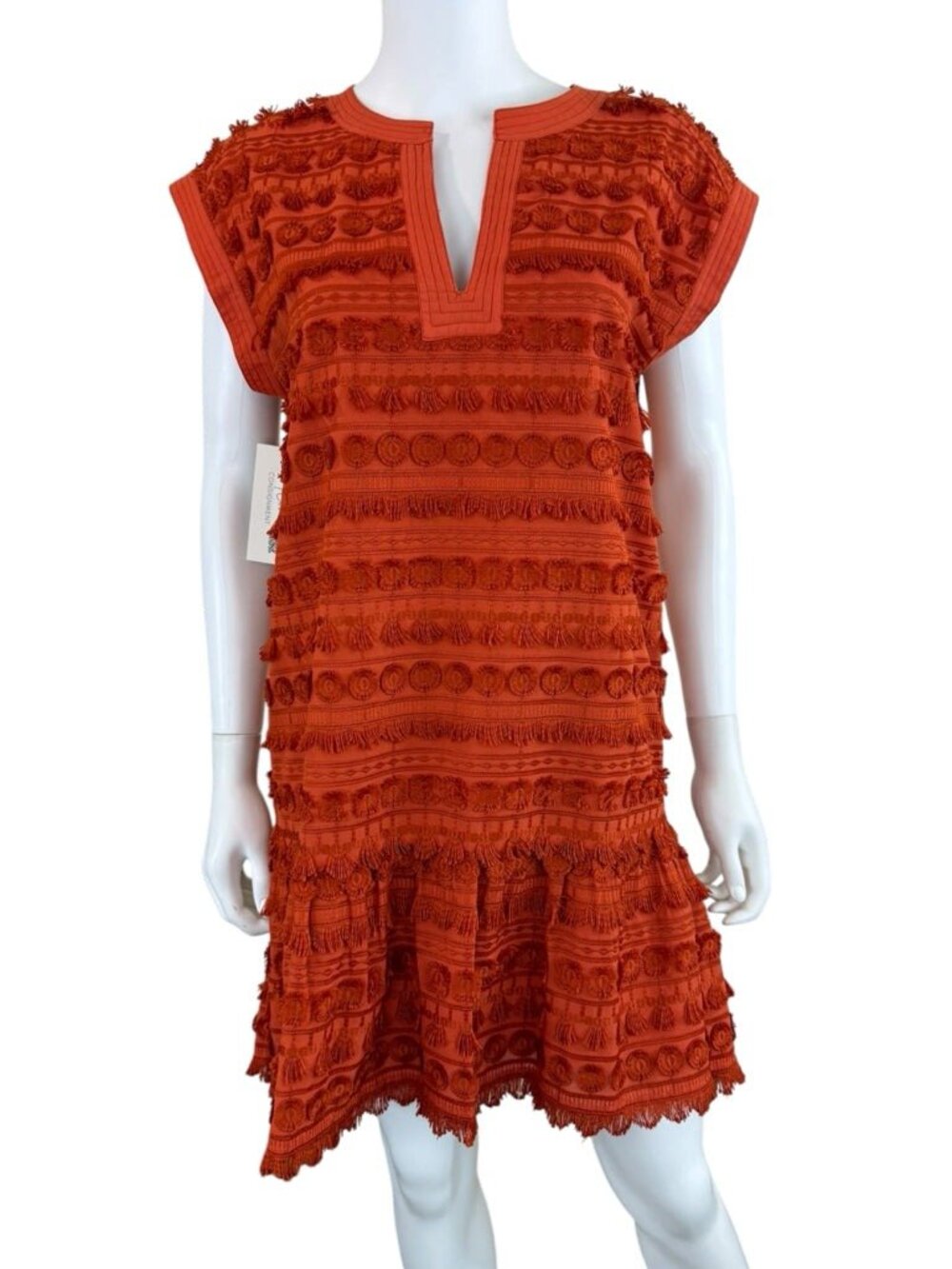 Marie Oliver Orange Herra Mini Dress Size M O1053